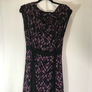 Purple Printed Dress